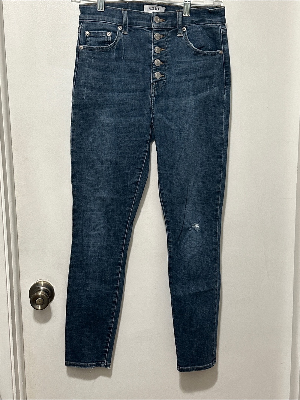 PISTOLA ALine High Rise Button Fly Jeans Sz 27